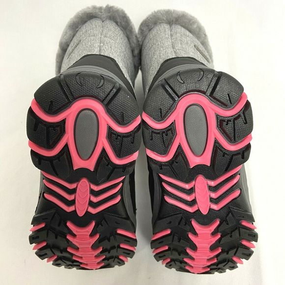 Mountain Warehouse Ohio Youth Snow Boots Pink Light Pink- Kids Warm Winter Shoes - Picture 11 of 11